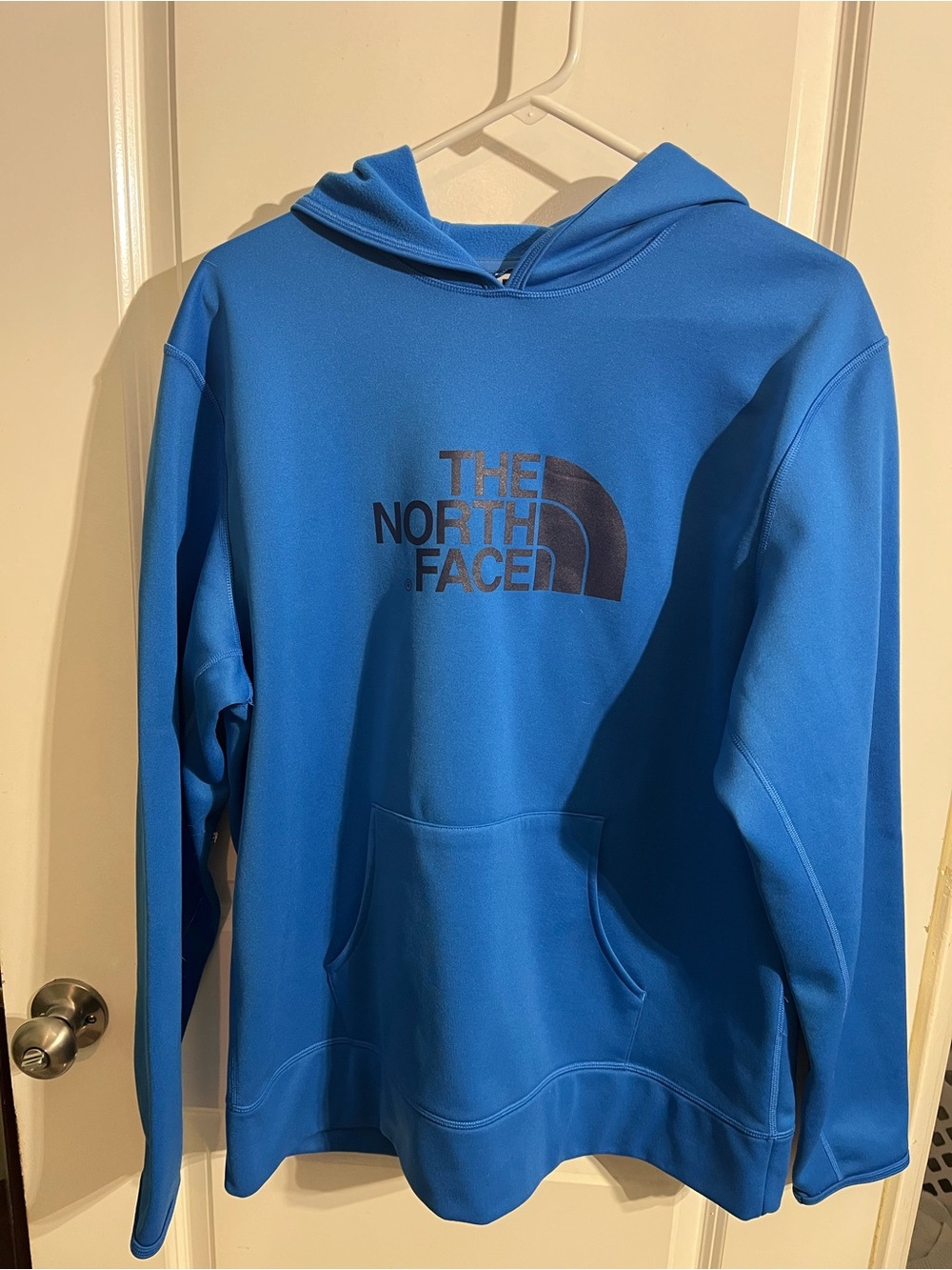 The North Face Men's Blue Logo Hoodie Sweatshirt